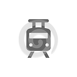 City, railway, tram  icon. Element of simple transport icon. Premium quality graphic design icon. Signs and symbols collection photo