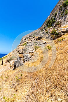 City Rethymno on beach of Island Crete