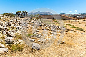 City Rethymno on beach of Island Crete