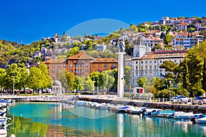 City of Rijeka Delta and trsat view photo