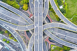 City road interchange closeup