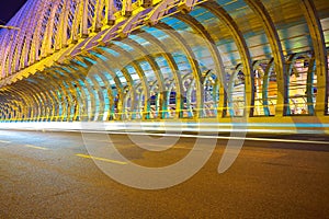 City road ironbridge of night scene