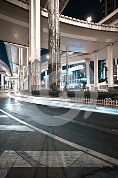 City road viaduct night of night scene