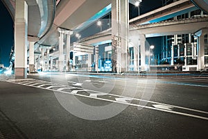 City road viaduct night of night scene