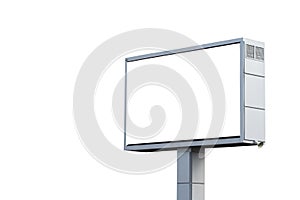 City, roadside screen for broadcasting advertising. Telecommunication board for marketing strategy and mass alerting. The photo.