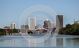 City of Rochester New York Skyline in Upstate NY