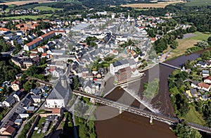 The city of Rochlitz on the Zwickauer Mulde