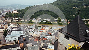 City of Salzburg and the Salzach River photo
