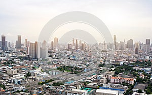 City Scape of Bangkok in Morning