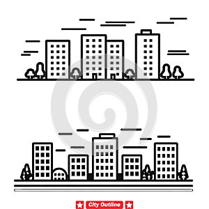 City Scape Chronicles A Comprehensive Collection of Vector Silhouettes Capturing Urban Life and Architecture