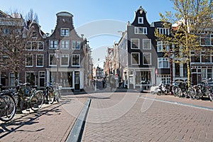 City scenic from Amsterdam at the Keizersgracht Netherlands