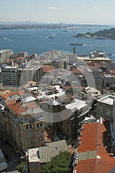 City and sea gulf. Istanbul, Turkey