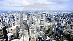 City of Seattle seen from the Columbia Center Observatory.