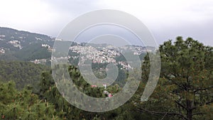 City of Shimla and its landscape from himalayan Shimla valley Himachal Pradesh