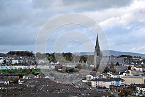 City side of Derry, Northern Ireland.