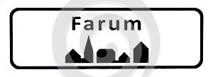 City sign of Farum