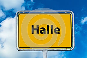 City Sign of Halle Germany