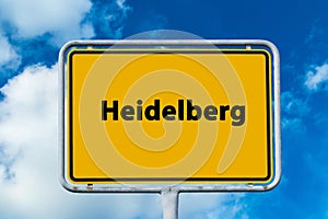 City Sign of Heidelberg Germany