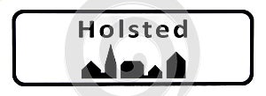 City sign of Holsted