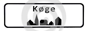 City sign of KÃ¸ge