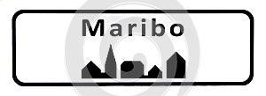 City sign of Maribo