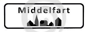 City sign of Middelfart