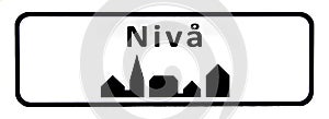 City sign of Niv