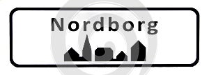 City sign of Nordborg