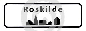 City sign of Roskilde