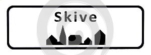 City sign of Skive