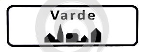 City sign of Varde photo