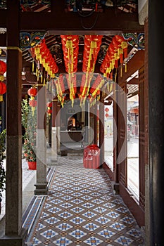 Taoist Temple Thian Hock Keng in Telok Ayer st. , Chinatown