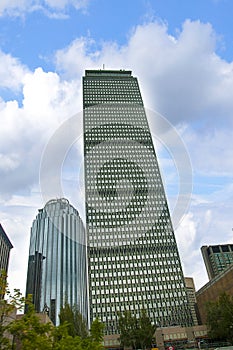 The city Skyline in Boston Massachusetts