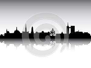 City Skyline of Brussels Belgium