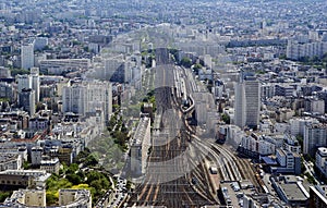 The city skyline at daytime. Paris, France