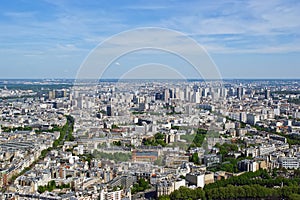 The city skyline at daytime. Paris, France.