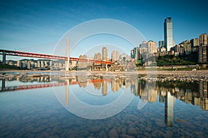 City skyline on the Jialing River