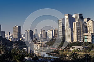 City skyline, with Marginal Avenue and Pinheiros River photo