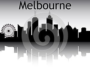 City Skyline of Melbourne Australia