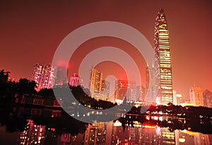 City skyline in shenzhen city