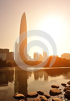 City skyline in shenzhen city