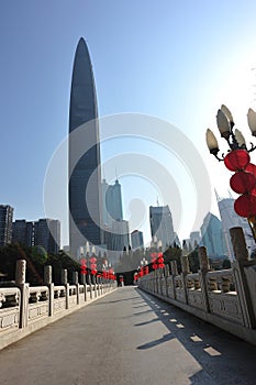 City skyline in shenzhen city