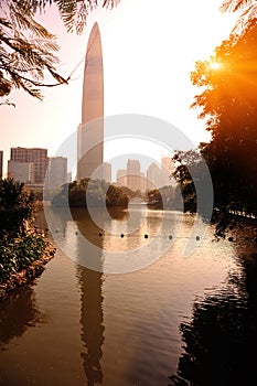 City skyline in shenzhen city