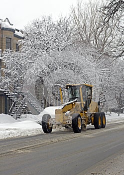 City snow cleaning