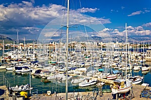 City of Split sailing and yachting harbor