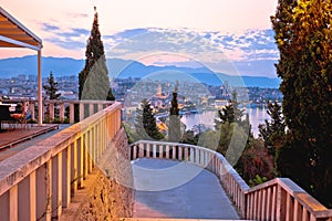 City of Split waterfront view from Marjan hill viewpoint photo