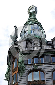 The city of St. Petersburg. Russia. House `Singer` on the embankment of the Griboyedov Canal.