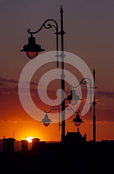 City street lamps