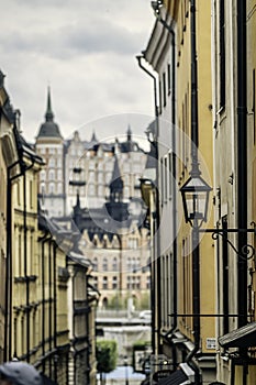 City street of old town, Stockholm