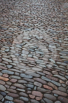 City street from a rough stone